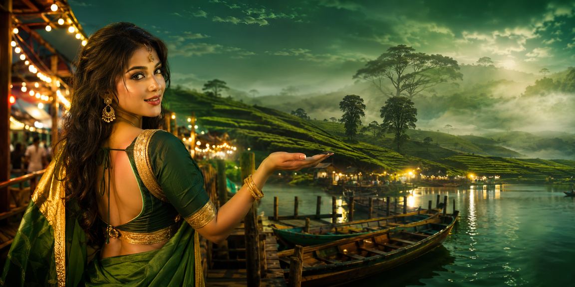 রংপুরের চা বাগানে বসে ক্রিকেট বেটিং করছেন একজন